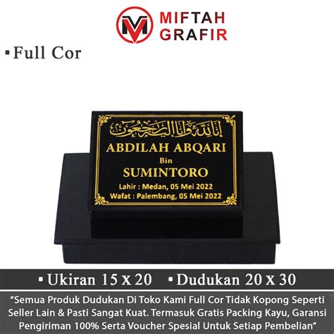 Jual Batu Nisan Maesan Makam Kijing Full Set Dudukan Kuburan Lengkap