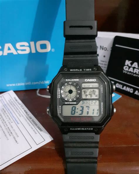 Jam Tangan Casio Ae Wh Fesyen Pria Jam Tangan Di Carousell