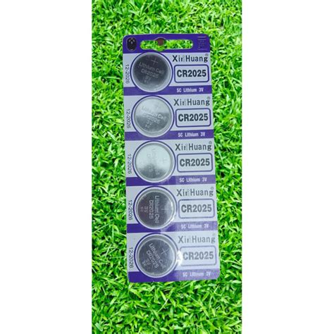 Xin Huang CR2025 3V Lithium Ion Li Ion Button Cell Battery 05 Pcs