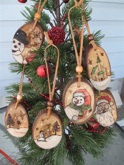 Knotty Wood Spirits: Rustic Christmas Ornaments