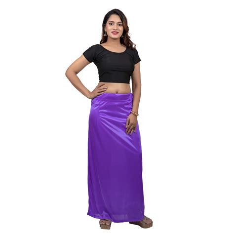 Indian Silk Saree S Satin Petticoat For Women