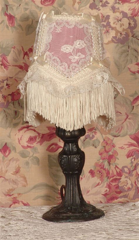 Victorian Lampshade Rose Hand Decorated Shade Only Vintage Style