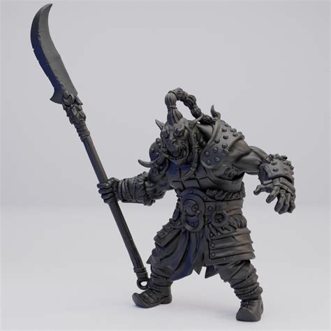Hot Goblin 遊牧民オールウグC グアン刀オーク戦士 ミニチュア ホットゴブリン
