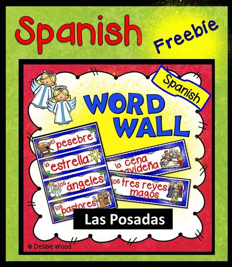 Las Posadas Spanish Word Wall Spanish Word Wall Word Wall Learning Spanish Vocabulary