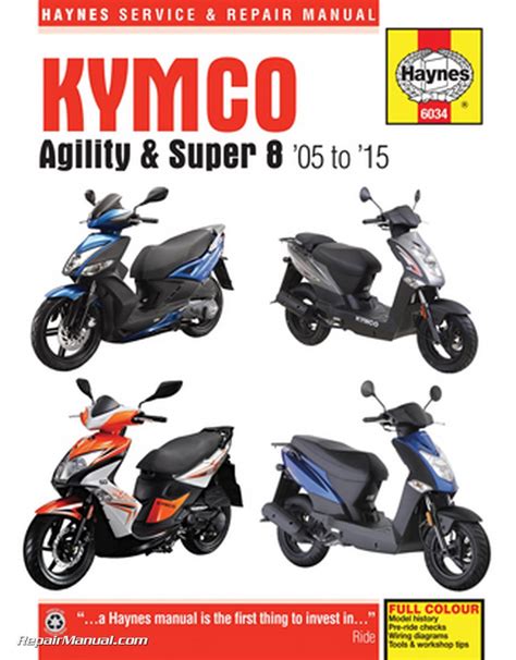 Kymco 2005 2015 Agility Super 8 Haynes Scooter Repair Manual