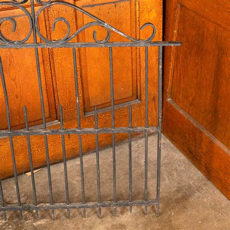 Salvaged Antique Wrought Iron Garden Gate