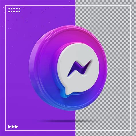 Ic Ne Messenger Concept D De M Dias Sociaux Psd Premium