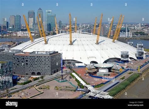 Aerial View O2 Dome Arena London 2012 Olympic Venue On The Greenwich