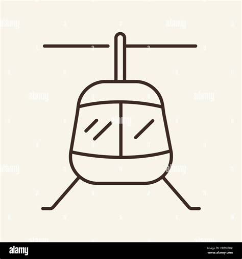 Helicopter Line Icon Stock Vector Image Art Alamy