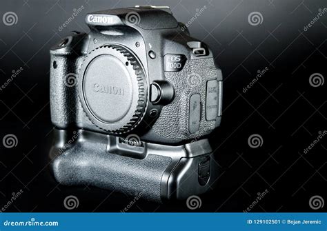 Canon EOS 700D DSLR Body with Battery Grip Attached and Flip Screen ...