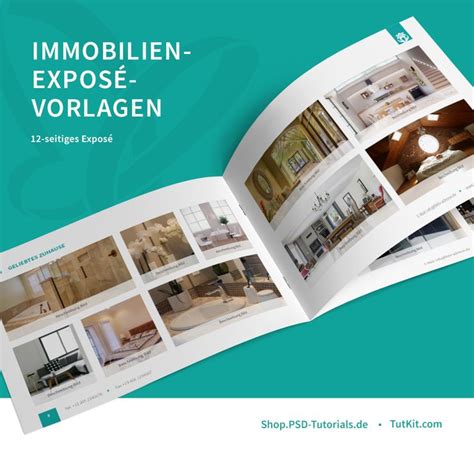 Exposé Vorlagen für Immobilien Häuser Word InDesign Corel