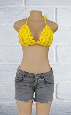 Crochet Patterns Galore Crochet Ruffle Bikini Top