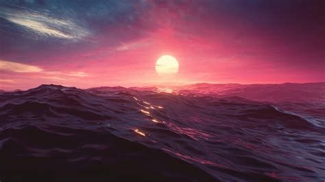 Ocean Sunset Ambience Live Wallpaper | 3840x2160