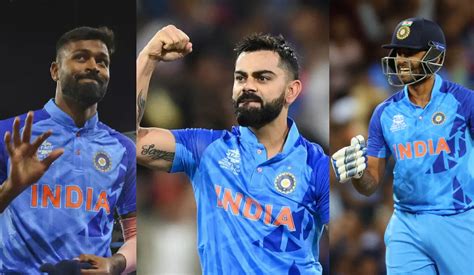 Virat Kohli Suryakumar Yadav And Hardik Pandya Named In ICC Mens T20I