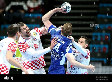 BUDAPEST HUNGARY JANUARY 24 Omar Ingi Magnusson Of Iceland And