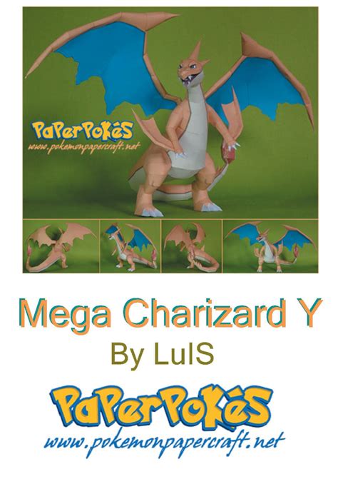 Mega Charizard CASA DO PAPERCRAFT