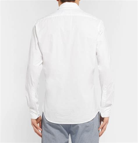 Aspesi Cotton Poplin Shirt White Aspesi