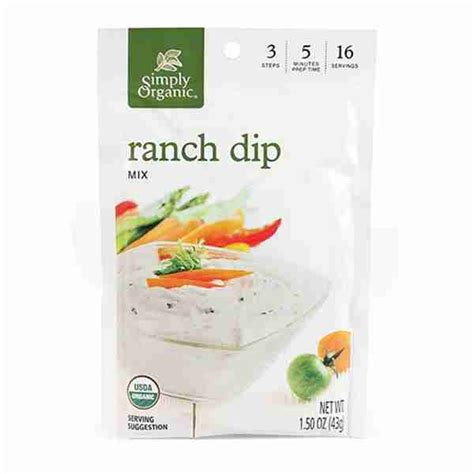 Simply Organic Ranch Dip Mix Food E Concepts