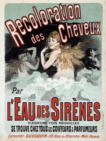 Naked Women In Clouds Advertisement For L Eau Des Sirenes Hair Recoloration By Jules