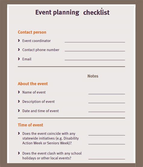 FREE 13 Sample Event Planning Checklists In PDF MS Word Google