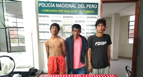 Agentes Capturan A Tres Sujetos En Posesión De Droga En Tumbes Edicion Correo