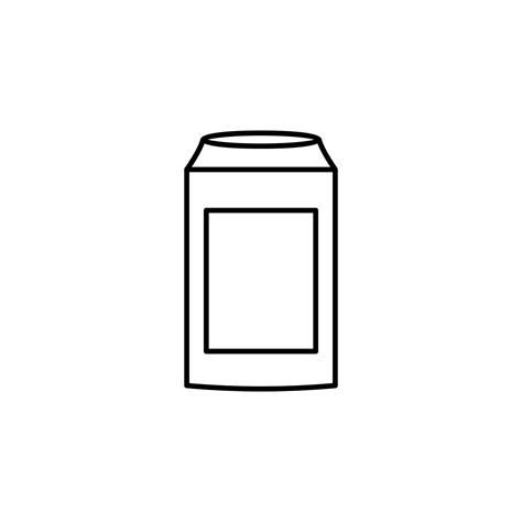 can of cola concept line vector icon illustration 23200308 Vector Art ...