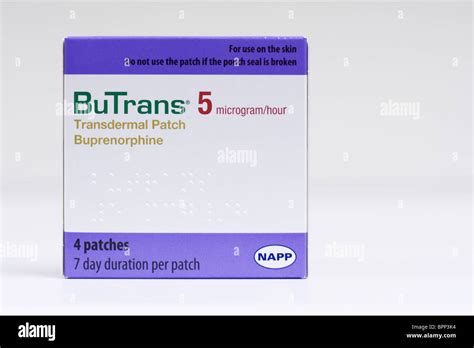 Buprenorphine transdermal patch Stock Photo - Alamy