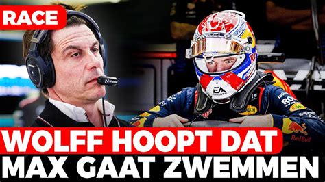 Wolff Hoopt Dat Max Verstappen Gaat Zwemmen GPFans Race Day YouTube