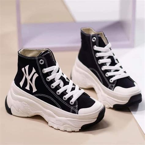 Mua Siêu phẩm giày thể thao MLB độn đế cổ cao mlb chunky high siêu phẩm mlb hot trend nam nữ