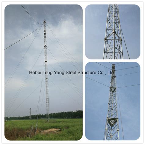 Hot Dip Galvanized Steel Competitive Guyed Wire Guard Tower Guyed