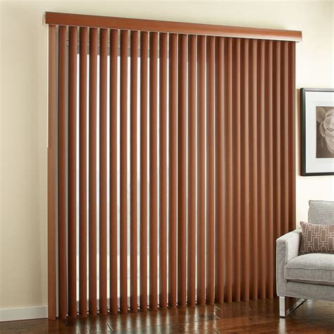 3 12 Embossed Faux Wood Vertical Blinds Contemporary Vertical