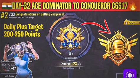 Day Ace Dominator To Conqueror C S Bgmi Solo Rank Push Tips And