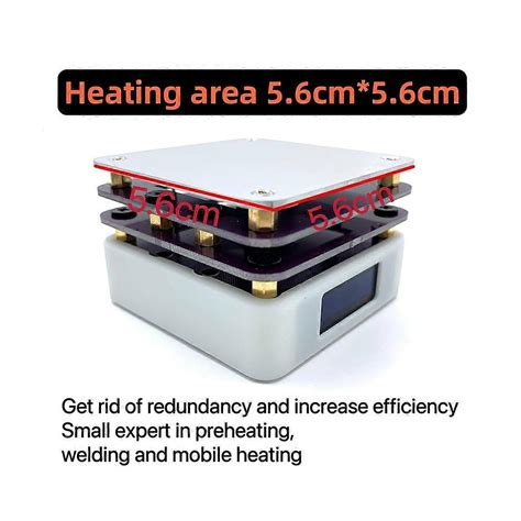 PD W Mini Hot Plate Preheater OLED Display PCB Board Soldering Heating Plate Rework Station