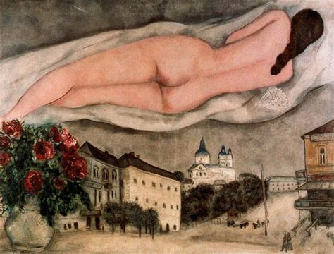 Nude Over Vitebsk 1933 Marc Chagall WikiArt Org