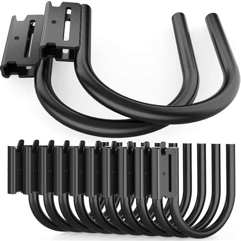 Snapklik.com : POROHOM 10PCS Heavy Duty E Track J HooksLarge Steel 5" J Hook E Track Accessories ...