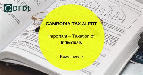 Cambodia Tax Update Important Update Taxation Of Individuals DFDL