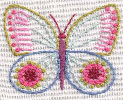 Butterflies Transfer For Hand Embroidery Etsy