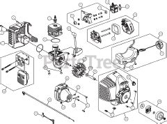 H 2500 (41BDZ01C735) - Hyper Tough String Trimmer Parts Lookup with ...