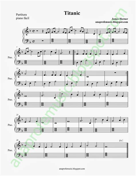 Titanic Theme Song Piano Sheet Music Easy Cabxe