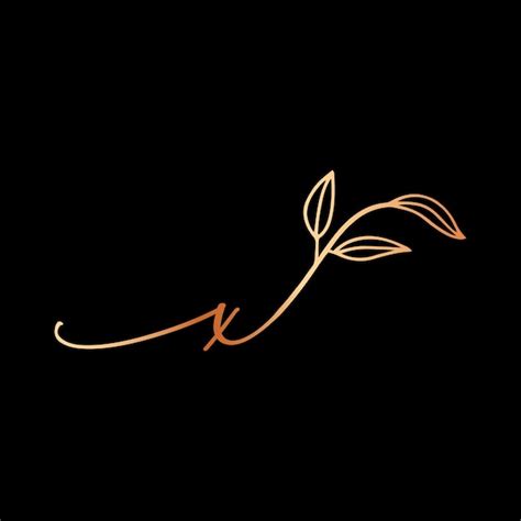 Premium Vector X Monograms Wedding Handwriting Logo Template Vector