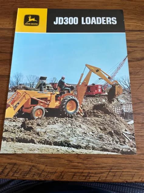 John Deere 300 Backhoe Loader Brochure Fcca Eur 2476 Picclick Fr