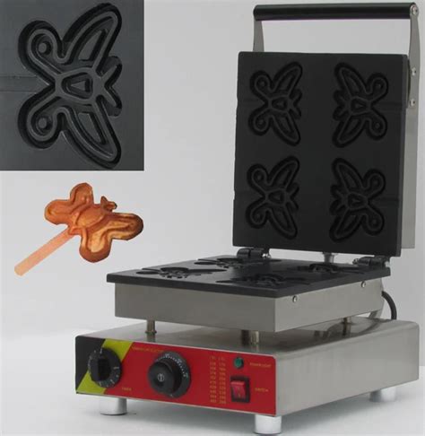 Commercial butterfly shape mini waffle machine shapes; Waffle maker ...