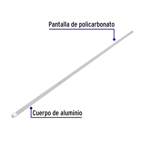 Ficha Tecnica Tubo De Led T W Base Fa Pantalla Policarbonato Volteck