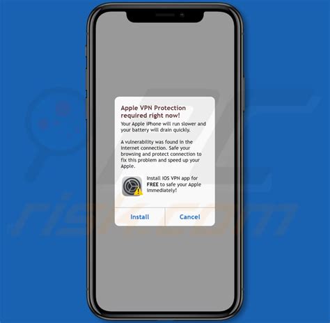 Apple VPN Protection Required POP UP Arnaque Mac Étapes de