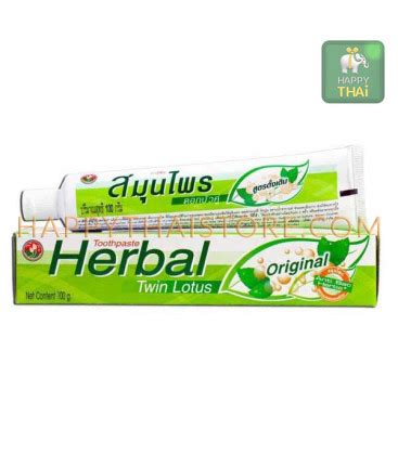 Twin Lotus Herbal Toothpaste Original Happythai Online Store