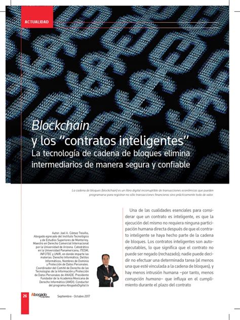 Blockchain Y Contratos Inteligentes Abogado Corporativo Pdf Bitcoin