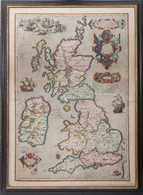 Britannicarum Insularum Vetus Descriptio Von ORTELIUS Abraham 1590