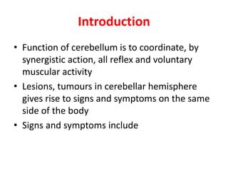 Cerebellum applied anatomy | PPT