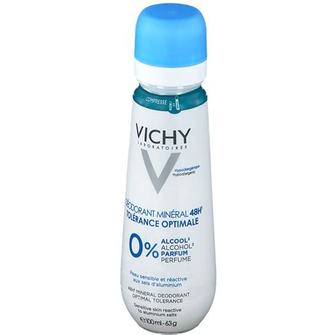 VICHY Déodorant minéral 48h Tolérance Optimale Spray 100 ml Redcare