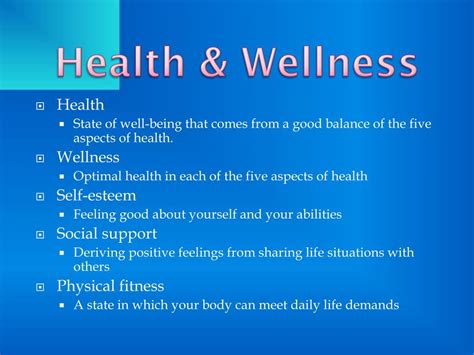 Ppt Health And Wellness Powerpoint Presentation Free Download Id